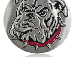 Engraved Metal Emblem In Silver